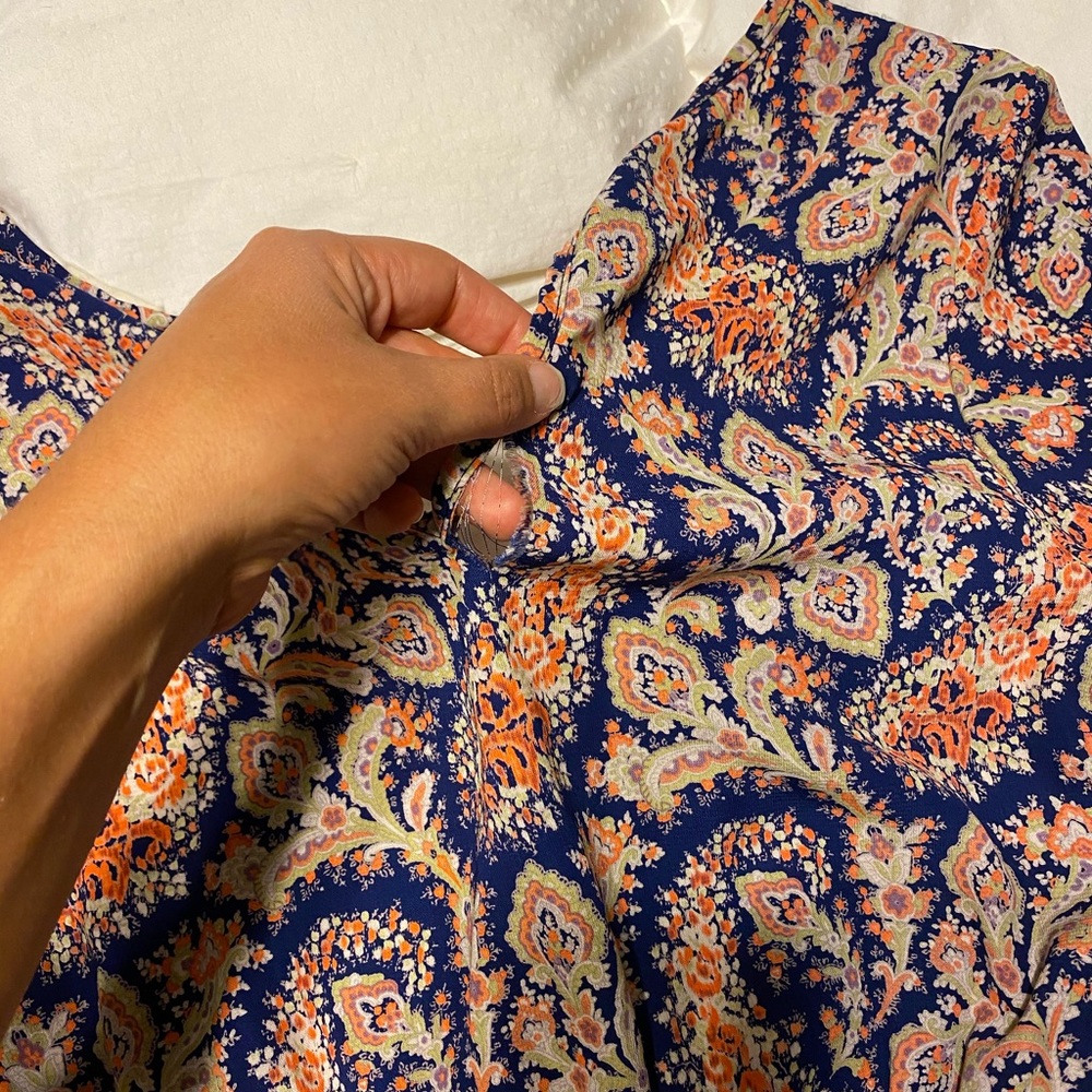 F R E E - paisley and white lace romper - Picture 7 of 9